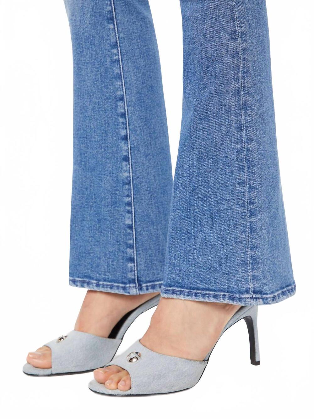 NEW MOTHER high waisted weekender skimp jeans in swing & a miss - Picture 6 of 7
